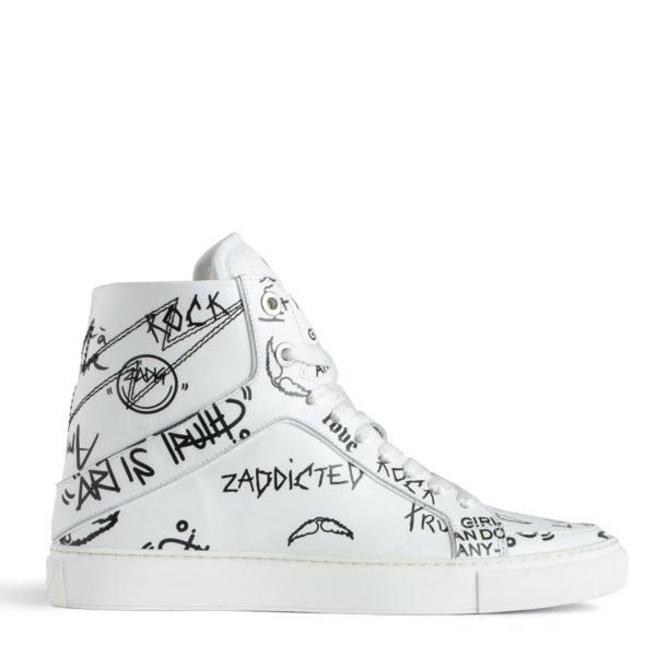 Sneakers Montantes Zv1747 High Flash Blanc – Taille 39 – Femme – Zadig & Voltaire