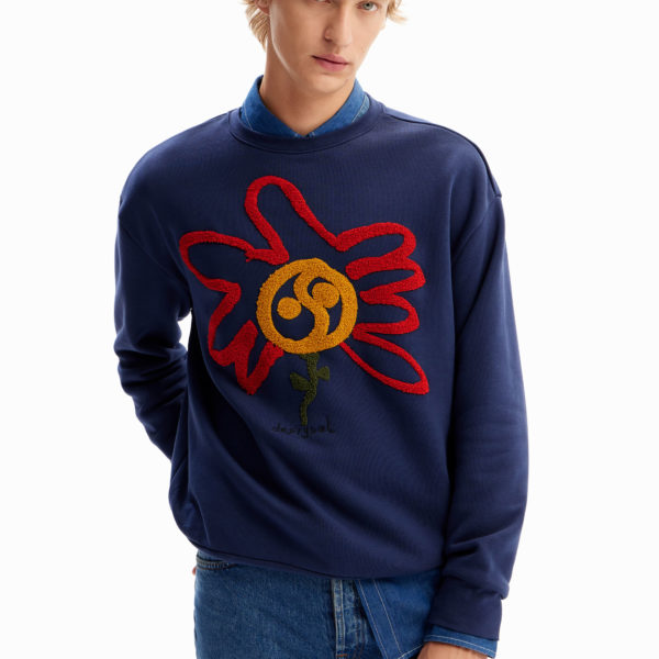 Sweat-shirt fleur lune Desigual