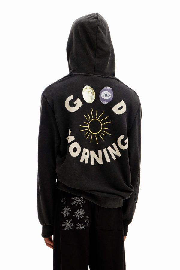 Sweat-shirt patchwork message Desigual