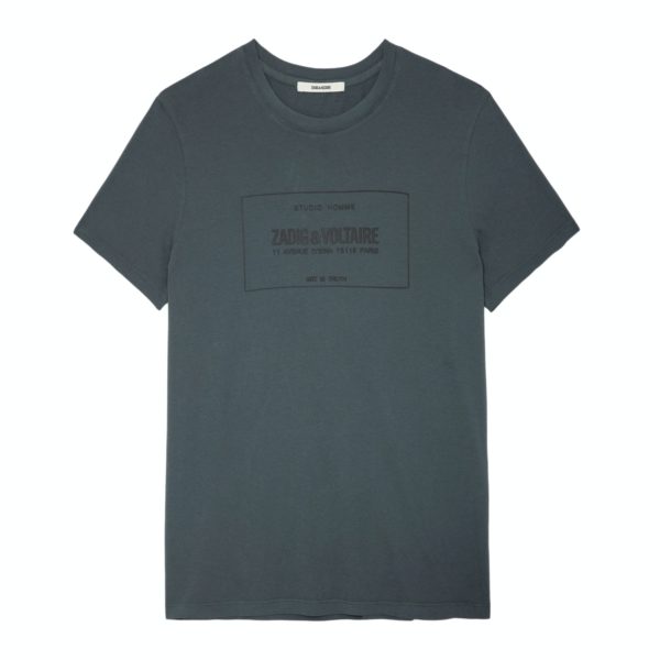 T-Shirt Ted Vert De Gris - Taille Xs - Homme