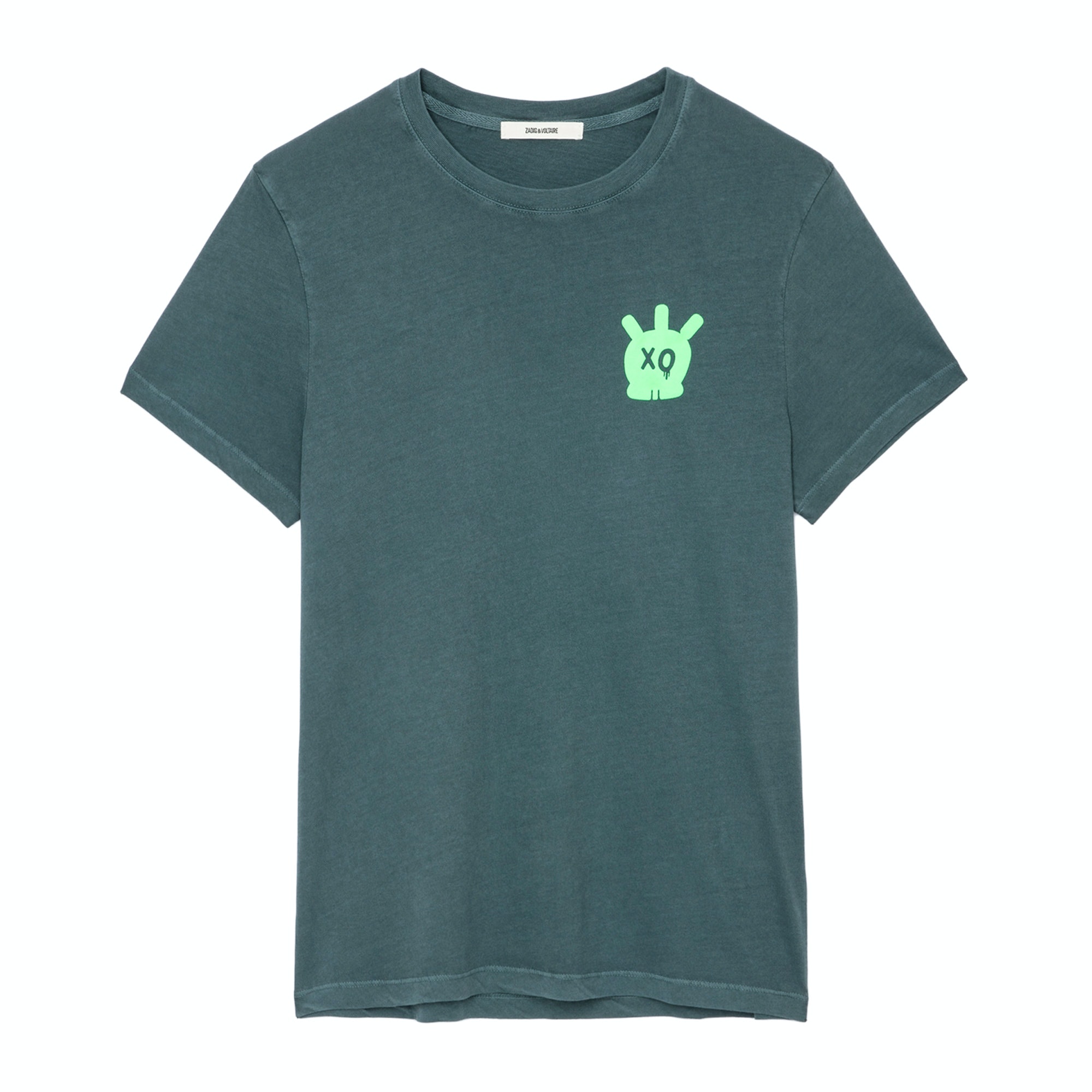 T-Shirt Tommy Skull Vert De Gris - Taille S - Homme