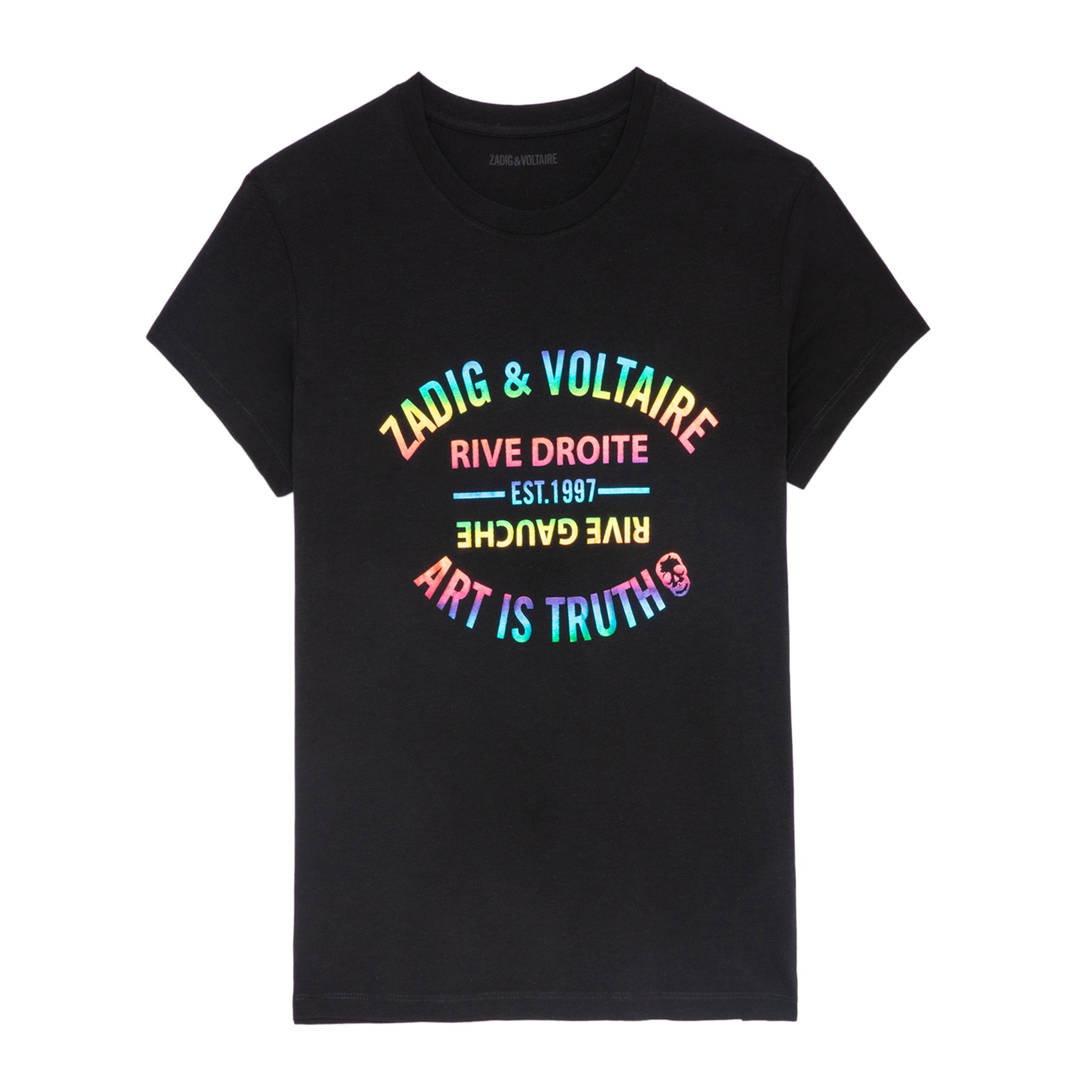 T-Shirt Walk Blason Noir - Taille Xs - Femme