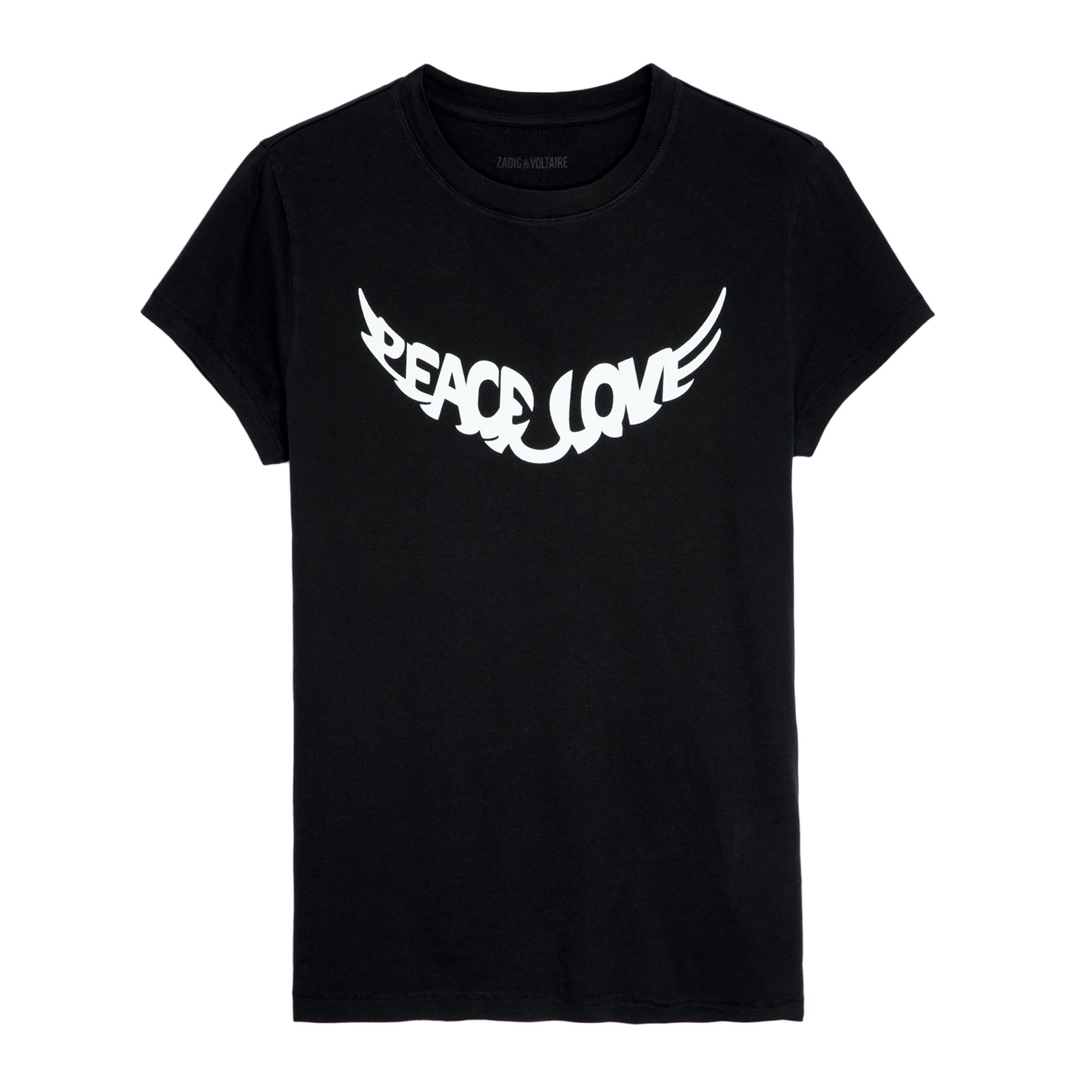 T-Shirt Walk Peace & Love Noir - Taille L - Femme