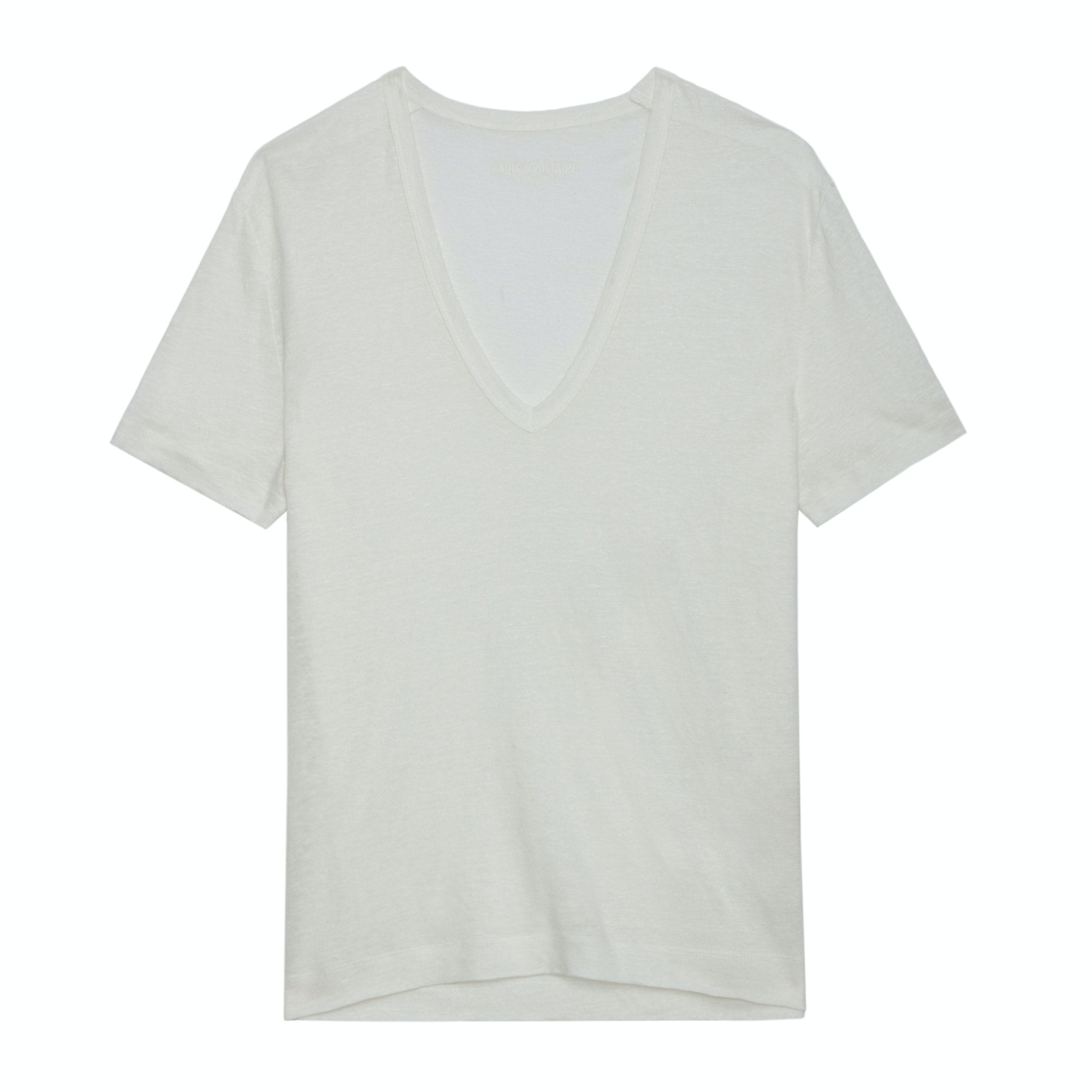 T-Shirt Wassa Lin Blanc - Taille L - Femme