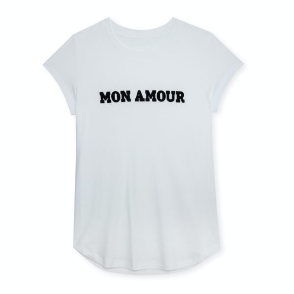 T-Shirt Woop Mon Amour Blanc - Taille Xs - Femme