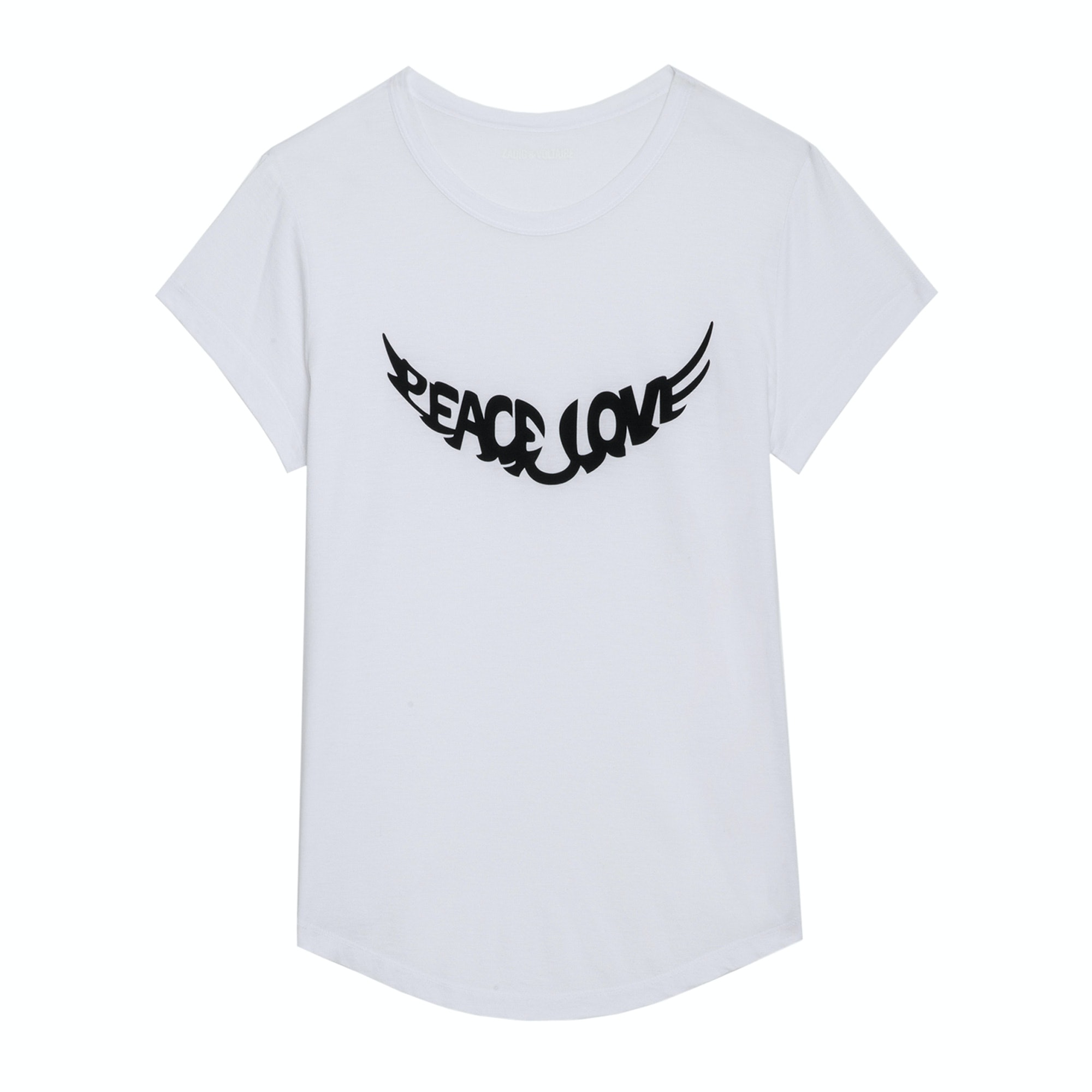 T-Shirt Woop Peace & Love Wings Blanc - Taille S - Femme