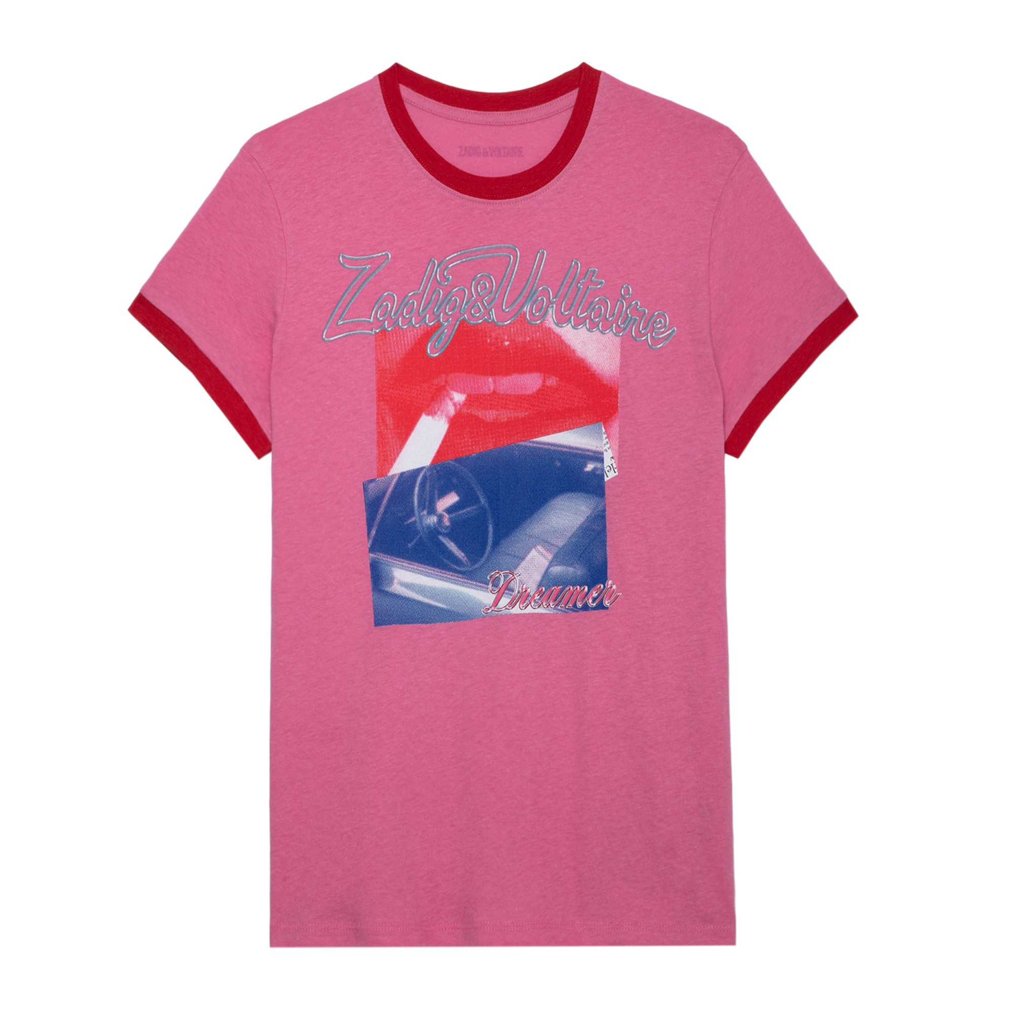 T-Shirt Zoe Photoprint Antic Pink - Taille S - Femme