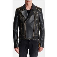 Veste biker déconstruit en cuir - Balmain