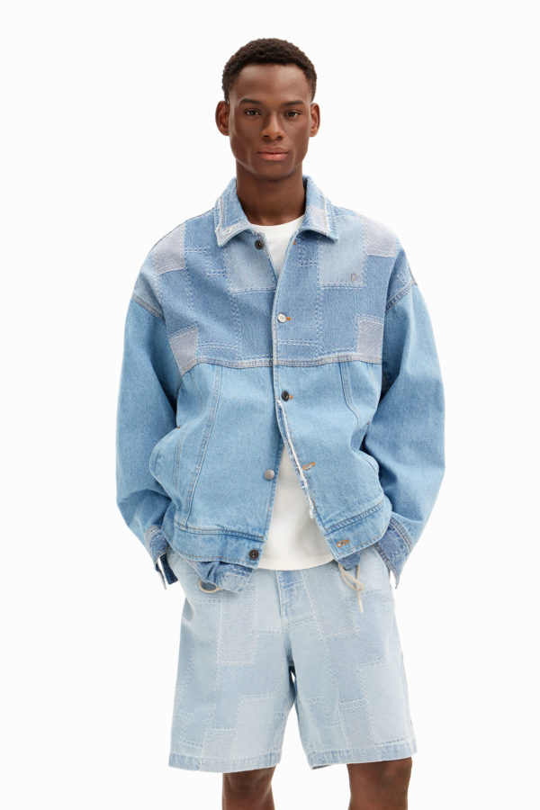 Veste jean patchwork Desigual