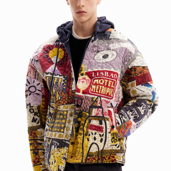 Veste matelassée réversible patchwork Desigual