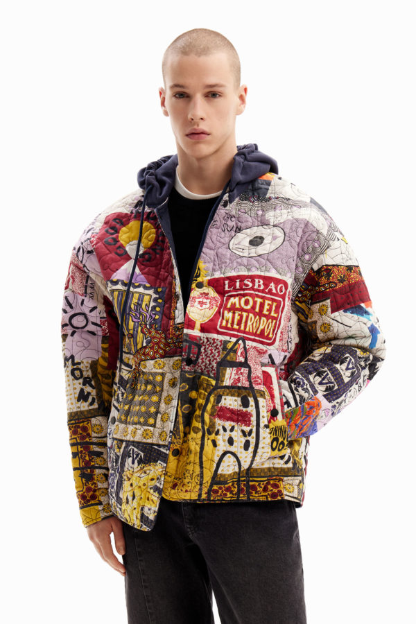 Veste matelassée réversible patchwork Desigual