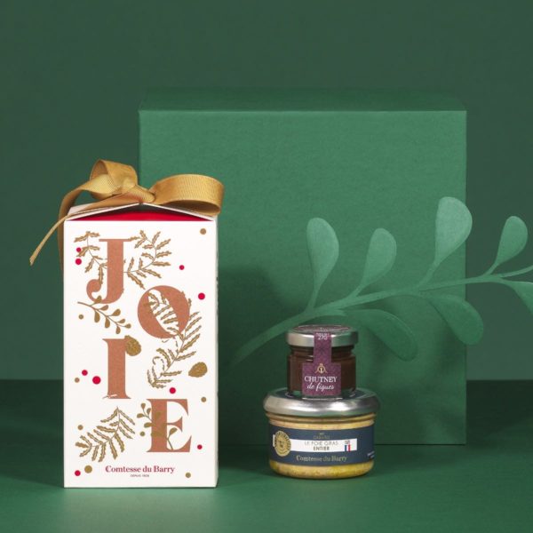 Coffret Joie - Foie gras canard entier + chutney figue -Comtesse du Barry