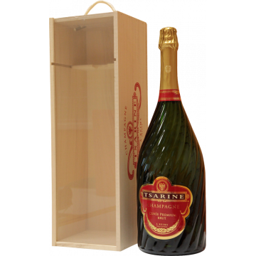 Champagne Tsarine – Cuvée Premium Brut – Jéroboam – Caisse Bois