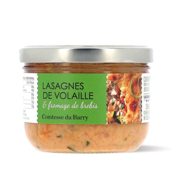 Les lasagnes de volaille et fromage de brebis 360g-Comtesse du Barry