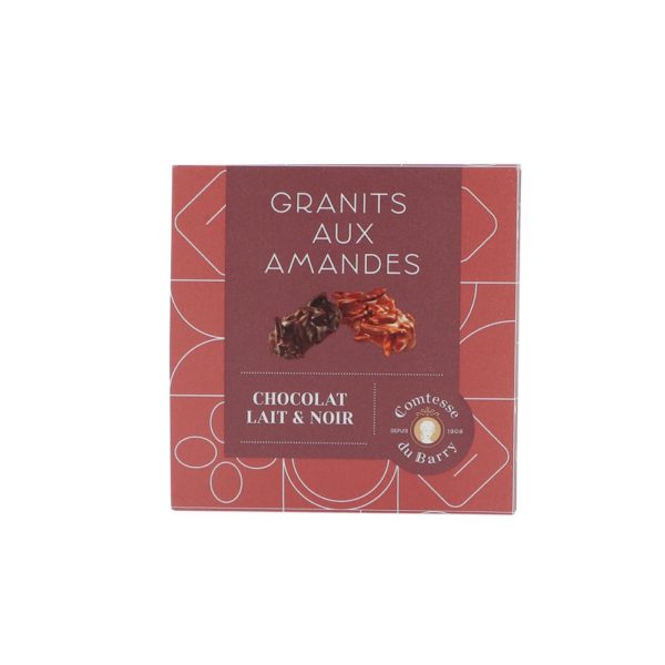 Granits aux amandes chocolat lait et noir 80g-Comtesse du Barry