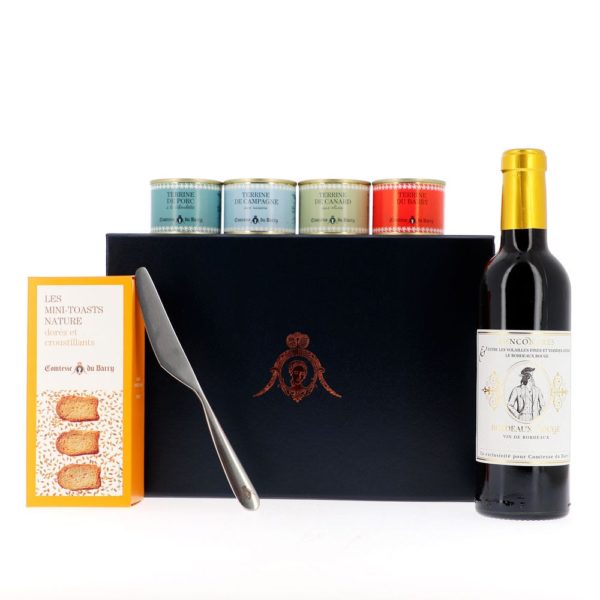 Coffret  terrines, vin, tartineur-Comtesse du Barry
