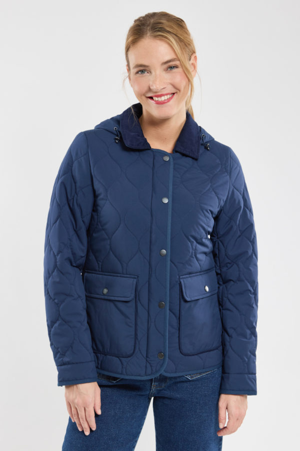 BERMUDES Veste matelassée BUROS Femme MARINE L - 42