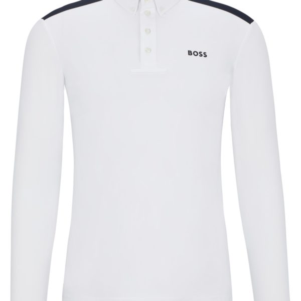 Hugo Boss Chemise de concours pour l’équitation avec empiècements aux épaules et logo