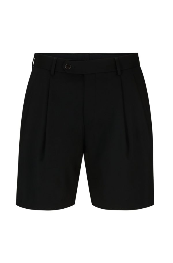Hugo Boss Short Relaxed Fit en laine vierge stretch