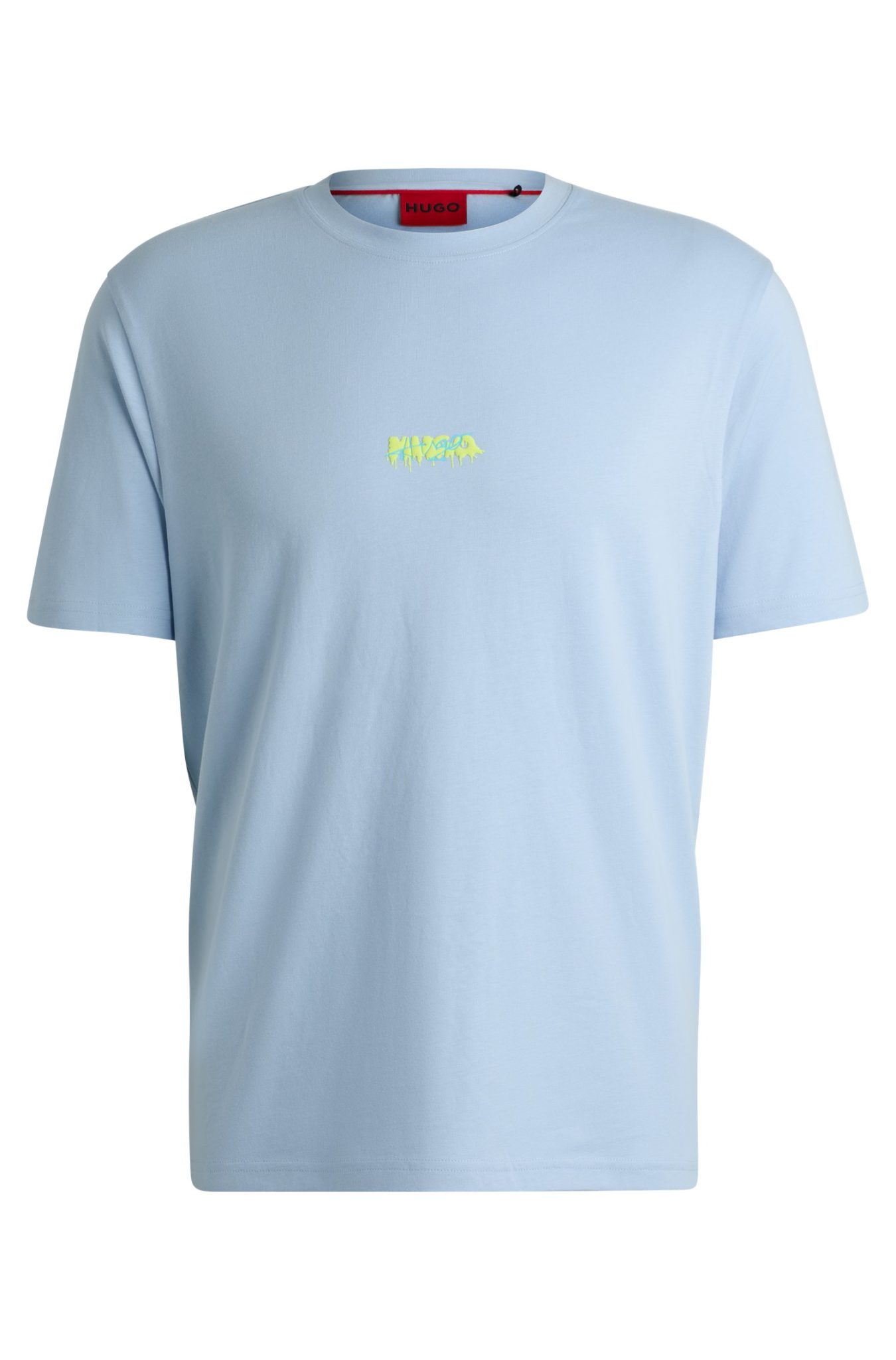 Hugo Boss T-shirt Relaxed Fit en jersey de coton à double logo