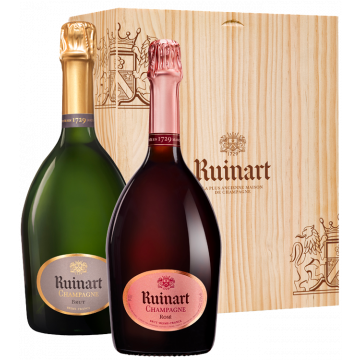 Champagne Ruinart – Coffret Duo – Brut + Rosé