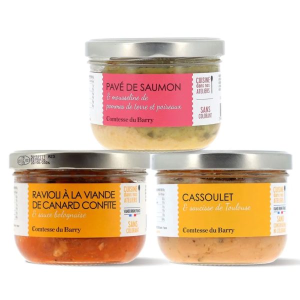 Lot de 3 plats individuels-Comtesse du Barry