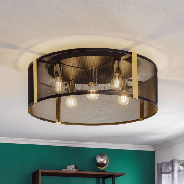 Luminex Plafonnier Lavinia bandes or