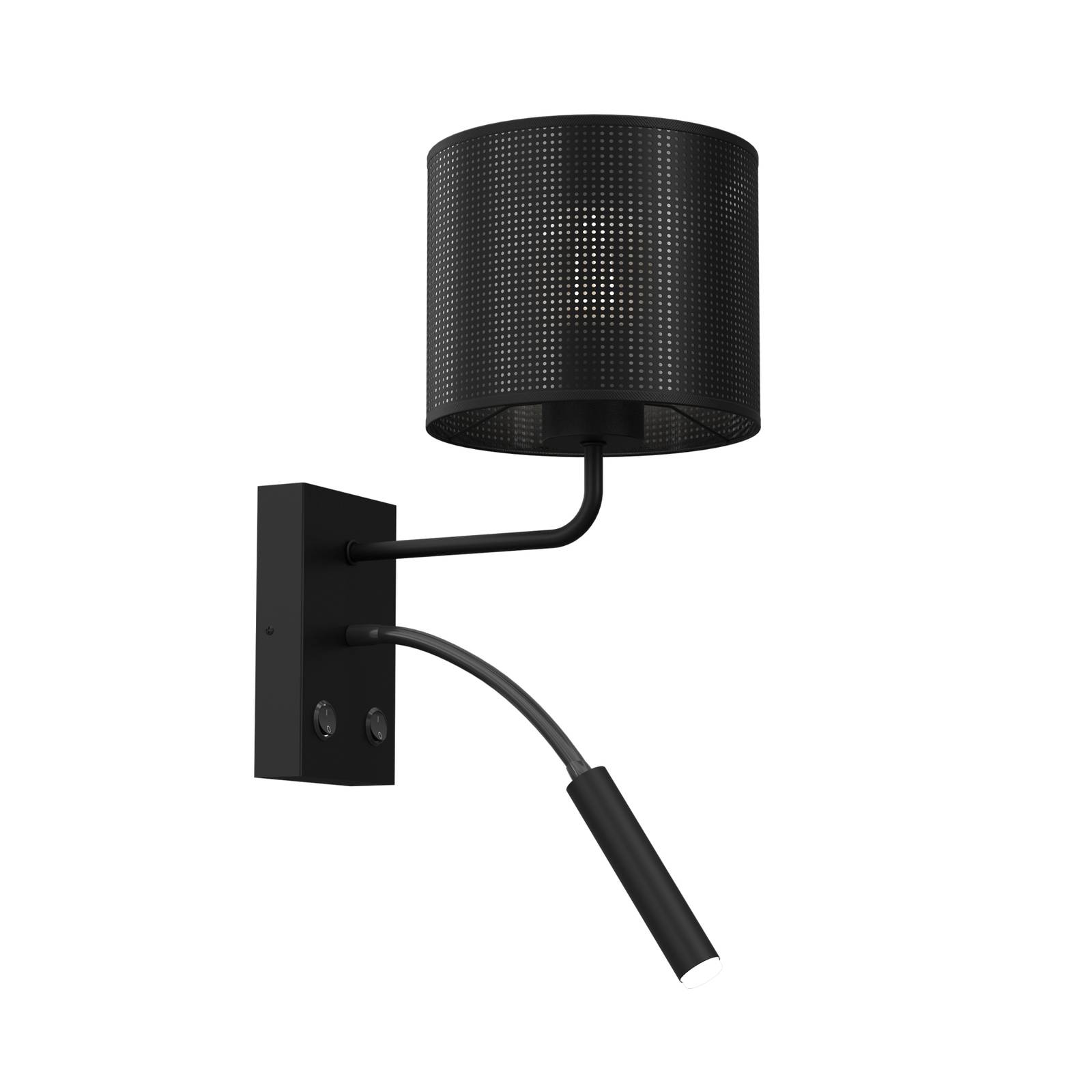 Luminex Applique Jovin à 1 lampe avec spot noir Luminex