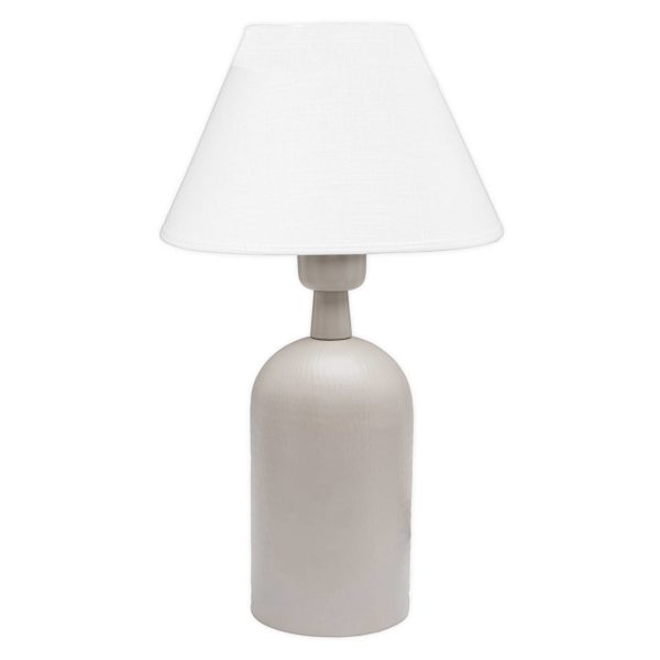 PR Home Riley lampe, abat-jour tissu, beige/blanc PR Home