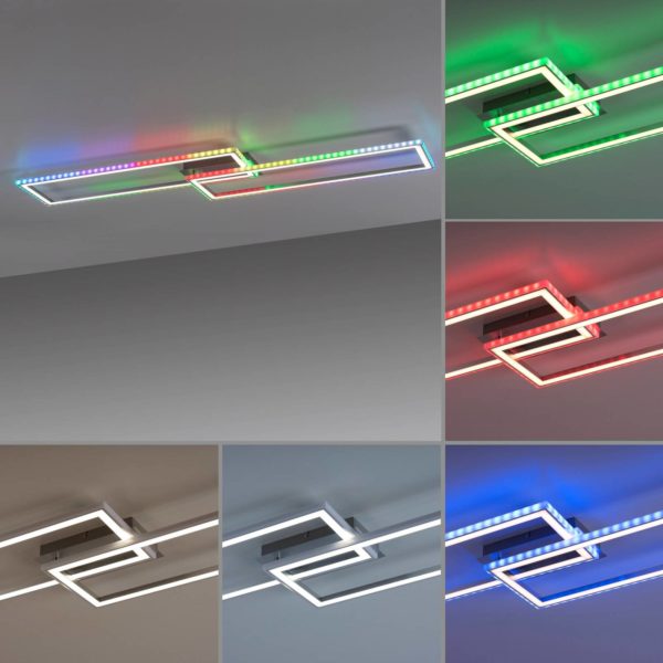 JUST LIGHT. Plafonnier LED Felix60, 121×29,5 cm JUST LIGHT.