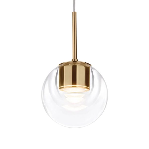 Kundalini Dew suspension LED, à une lampe laiton Kundalini