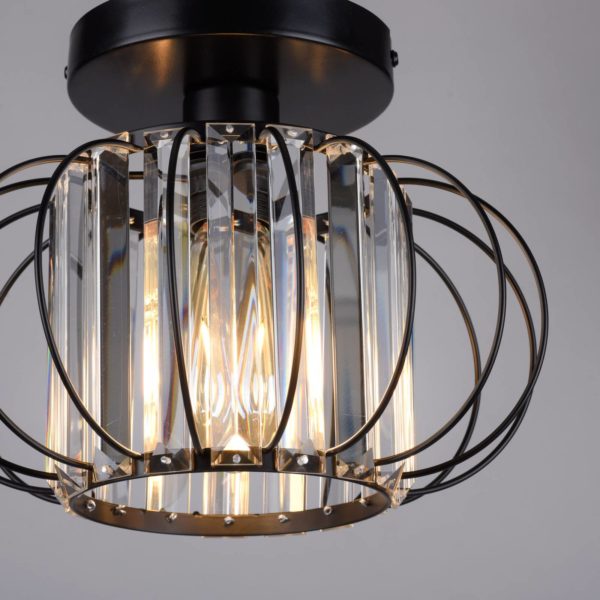JUST LIGHT. Plafonnier Scula avec abat-jour cage