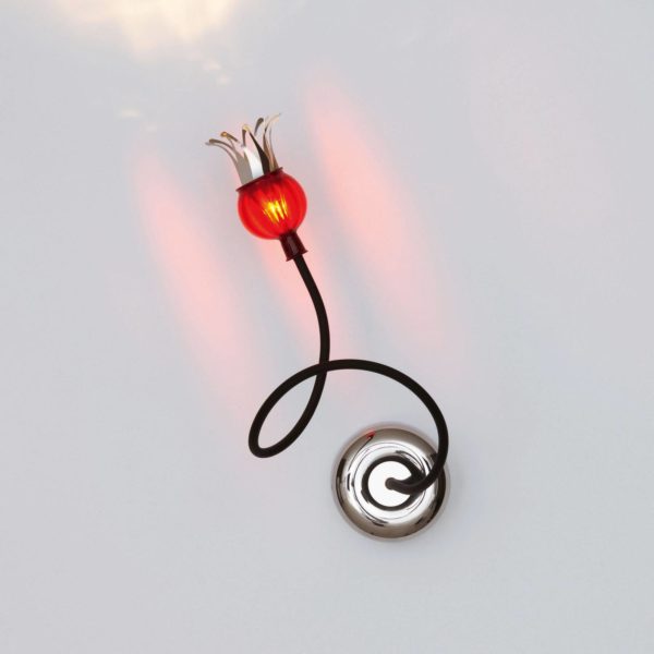 Serien Lighting serien.lighting Poppy plafond, 1 lampe noir/rouge rubis Serien Lighting