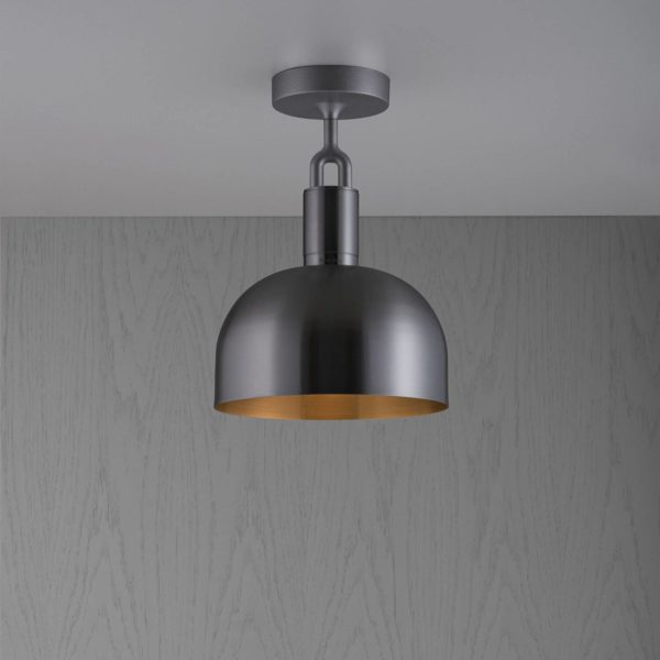 Buster + Punch Forked plafond acier Gunmetal Ø 25 cm Buster + Punch