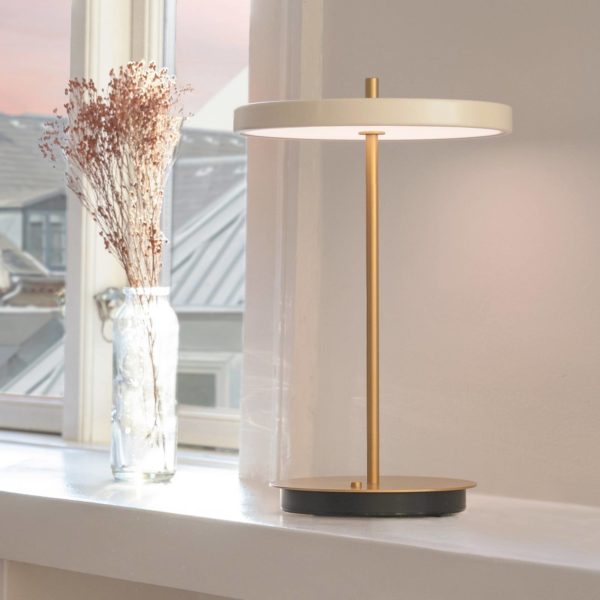 UMAGE Asteria Move lampe à poser LED, blanc perle UMAGE