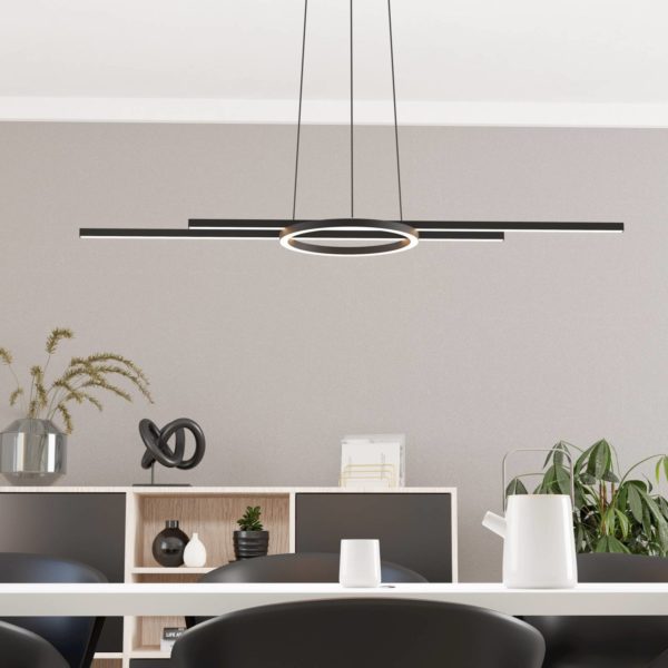 EGLO Suspension LED Zillerio-Z noir ZigBee CCT dim EGLO