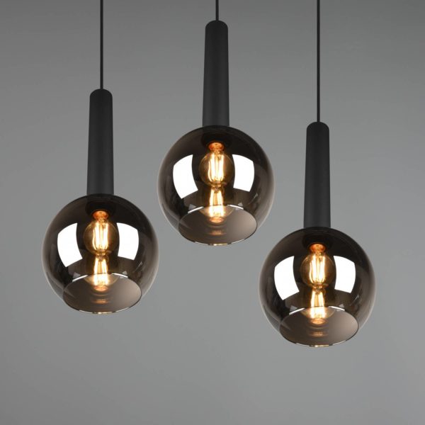 Trio Lighting Suspension Clayton à 3 lampes Trio Lighting
