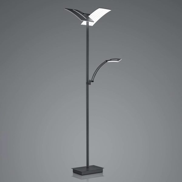 HELL Lampadaire LED Dual avec liseuse