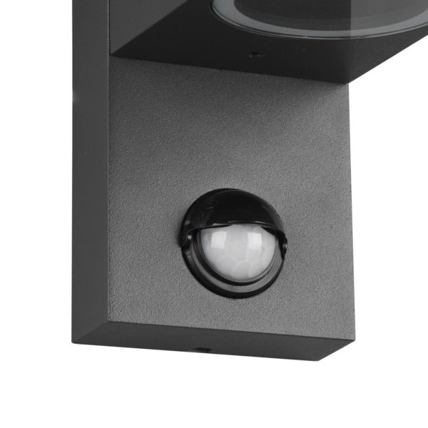Trio Lighting Applique Roya 1 lampe capteur angles anthracite Trio Lighting
