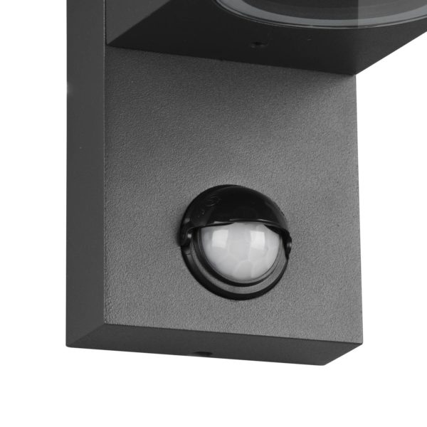 Trio Lighting Applique Roya 2 lampes capteur angles anthracite Trio Lighting