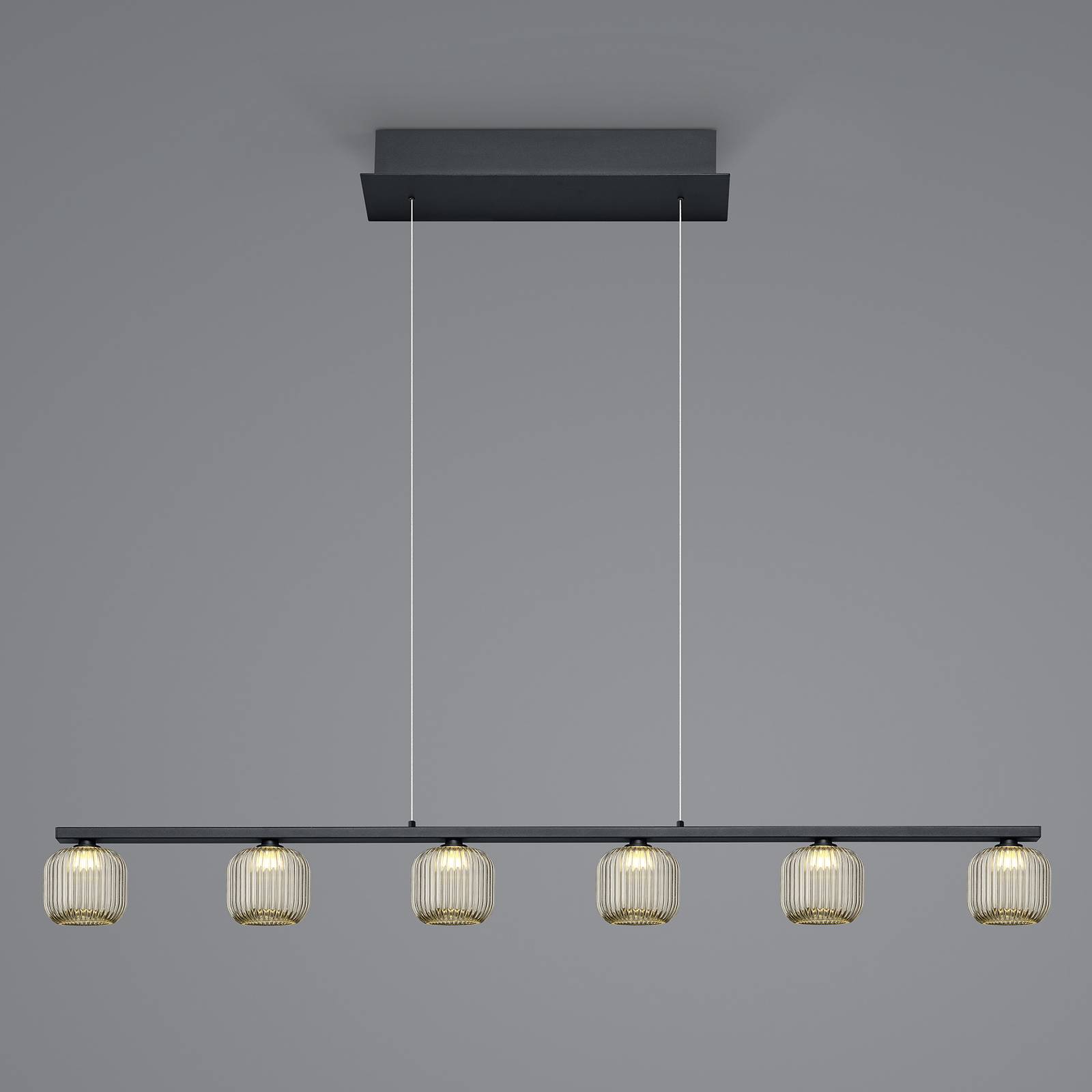 HELL Suspension LED Loft avec verre fumé