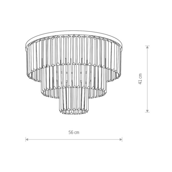 Euluna Plafonnier Cristal