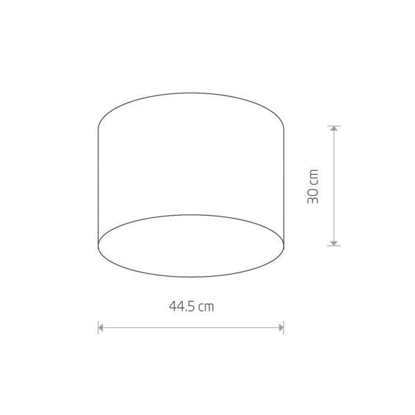 Euluna Plafonnier Cameron, blanc, Ø 44,5 cm Euluna