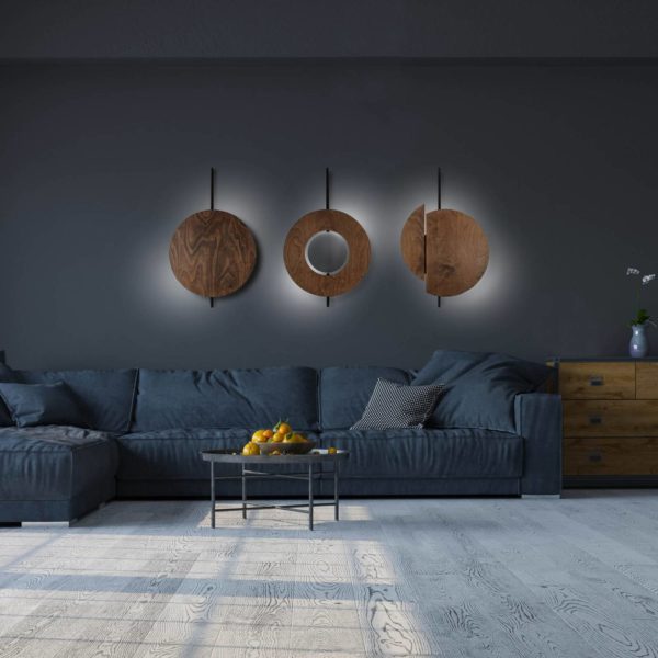 Euluna Applique murale Sunset A en bois Euluna