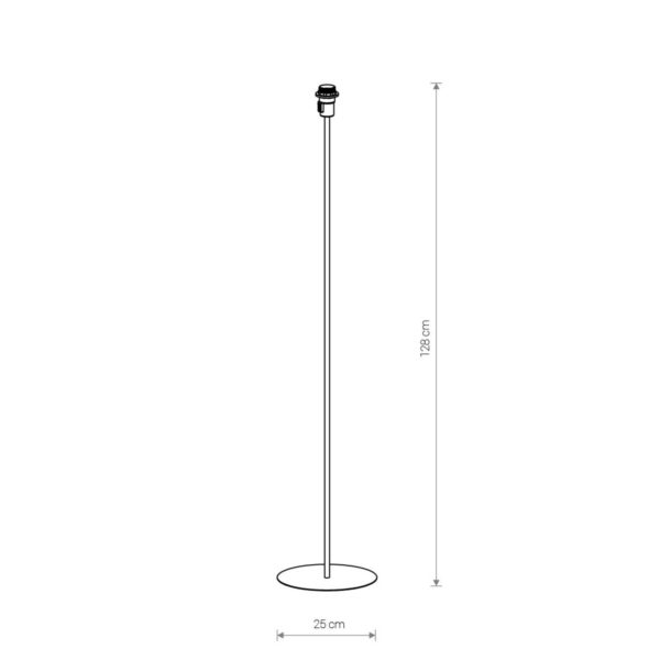 Euluna Support pour lampadaire Petit avec douille E27