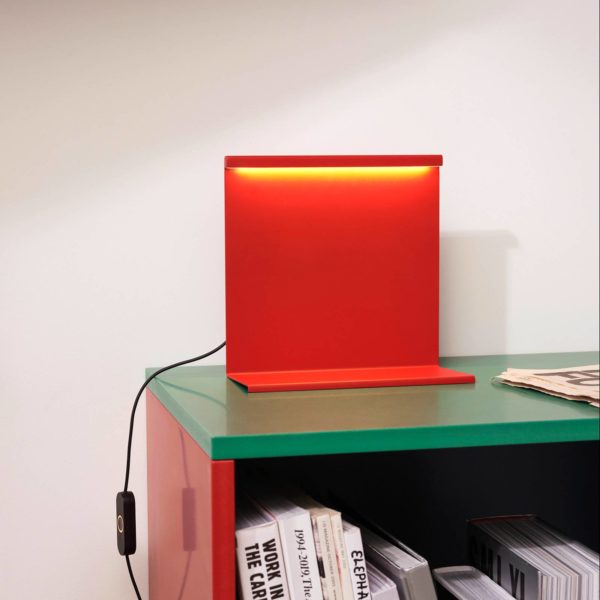 HAY LBM lampe à poser LED variateur, rouge tomate Hay