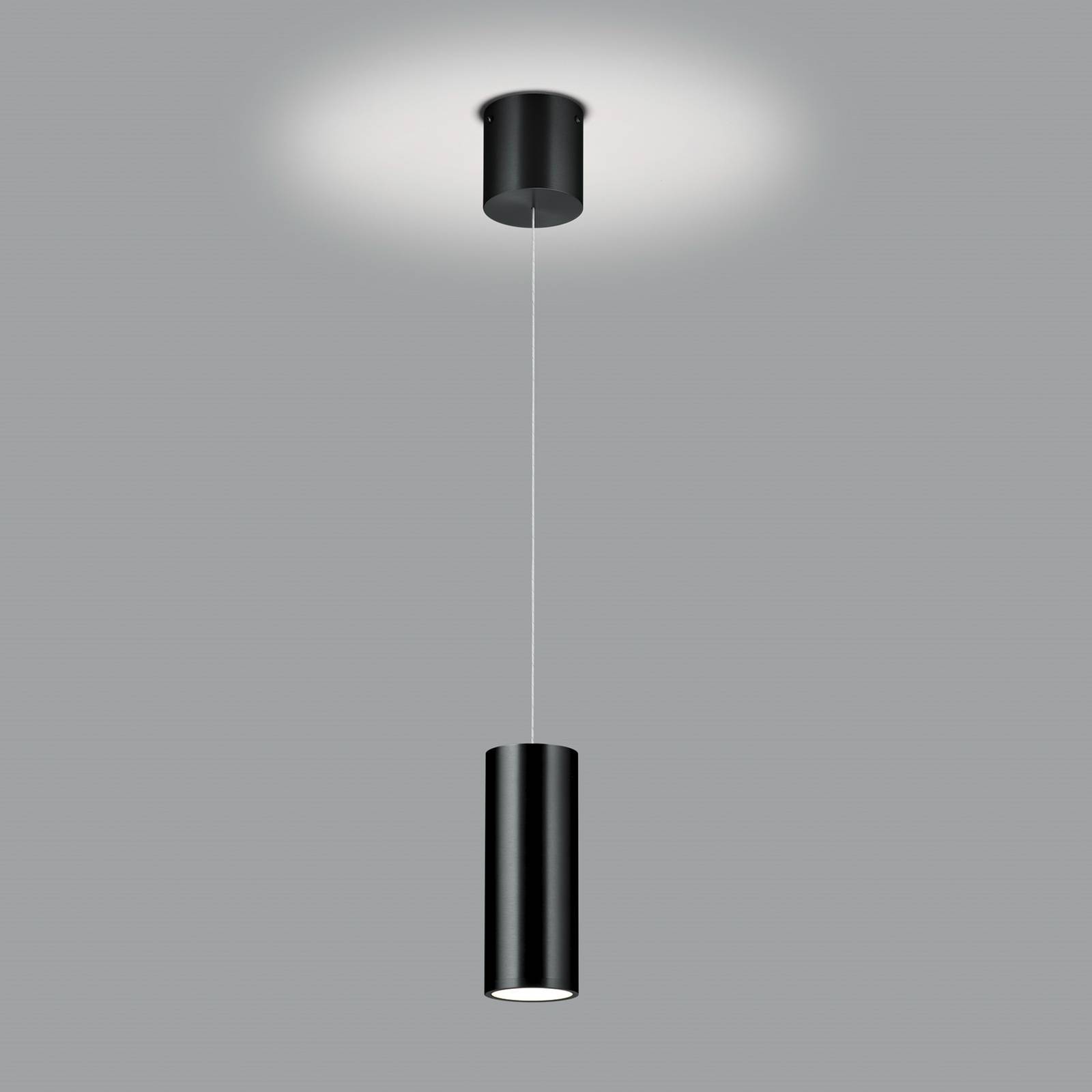 Knapstein Suspension LED Helli up/down à 1 lampes noire Knapstein