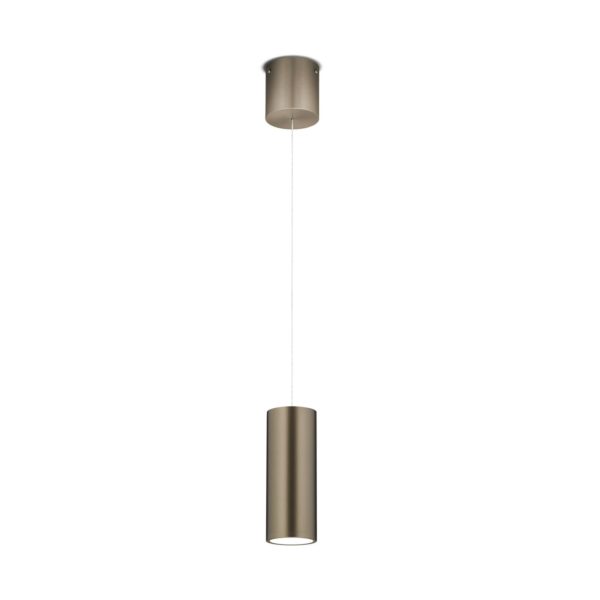 Knapstein Suspension LED Helli up/down à 1 lampes bronze Knapstein