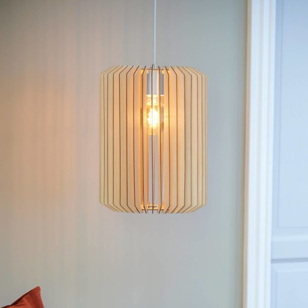 Nordlux Suspension Asti 30 en lamelles de bois