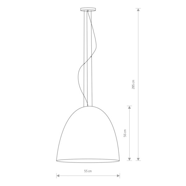 Euluna Suspension Egg L en métal
